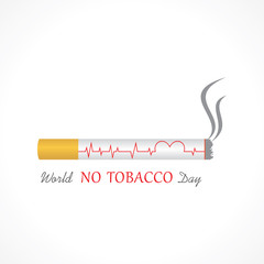 Illustration Of World No Tobacco Day - 31 may