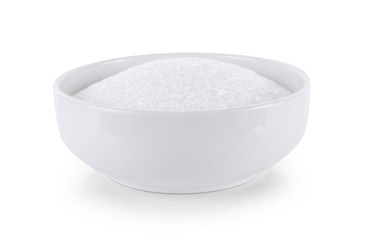 monosodium glutamate on white background