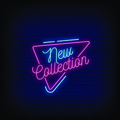 New Collection Neon Signs Style Text vector