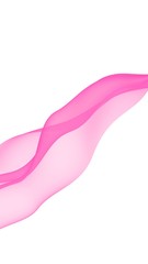 Abstract light red wave. Bright light red ribbon on white background. Abstract red smoke. Light red scarf. Raster air background. 3D illustration