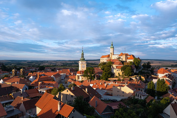Small town Mikulov, South Moravia