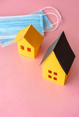 Stay Home Concept. Home Quarantine. Coronavirus Outbreak Concept.