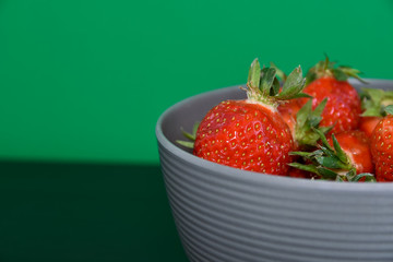 strawberries in a bowl