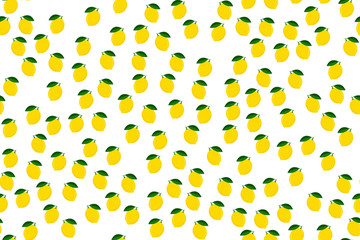 Lemon seamless pattern vector illustration. 