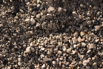 gray pebbles of different sizes and shapes