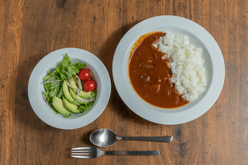 カレーライス　Curry and rice