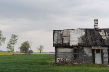 Old cabin on the polish farm.