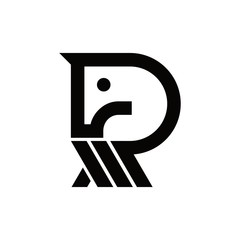 letter R horse logo