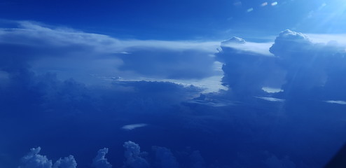 blue sky and clouds