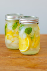 Lemonade in mason jars