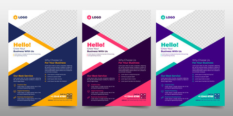 Creative Corporate & Business Flyer Brochure Template Design, abstract business flyer, vector template design. Brochure design, cover, annual report, poster, flyer