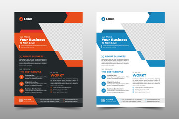 Creative Corporate & Business Flyer Brochure Template Design, abstract business flyer, vector template design. Brochure design, cover, annual report, poster, flyer