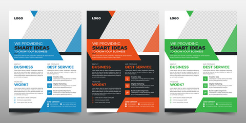 Creative Corporate & Business Flyer Brochure Template Design, abstract business flyer, vector template design. Brochure design, cover, annual report, poster, flyer