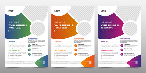 Creative Corporate & Business Flyer Brochure Template Design, abstract business flyer, vector template design. Brochure design, cover, annual report, poster, flyer