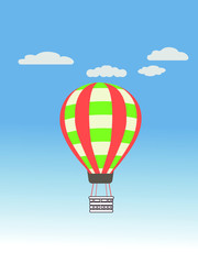 Fototapeta premium hot air ballon. balloon vector cartoon air-balloon. 