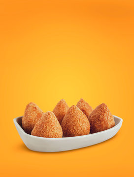 Brazilian appetiser deep fried chiken sttufed croquette - Coxinha de frango