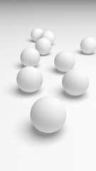 White abstract background. Lowpoly backdrop. Crumpled paper. 3D illustration