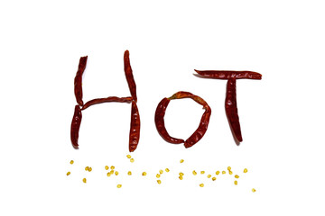 Dried red chili assemble word is 