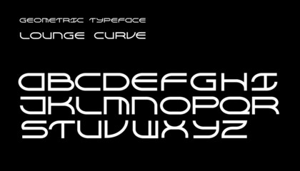 Abstract digital modern alphabet fonts. Typography technology electronic dance music future creative font good for logotype design. Geometric vector illustraion