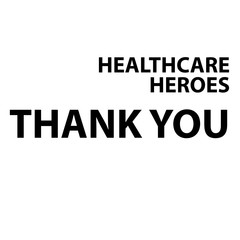 Obraz premium Thank You NHS,l! handwritten lettering on a white background. Protection campaign or measure from coronavirus, COVID-19. Quote text, hash tag or hashtag. Coronavirus, COVID 19 protection logo. Vector 
