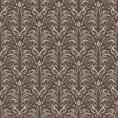 abstract pattern of damask, seamless pattern vector design