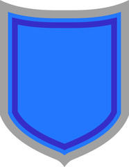 Colorful shield emblem