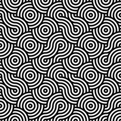 Black and white circle pattern for background