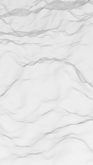 Abstract landscape on a white background. Cyberspace grid. hi tech network. 3d illustration
