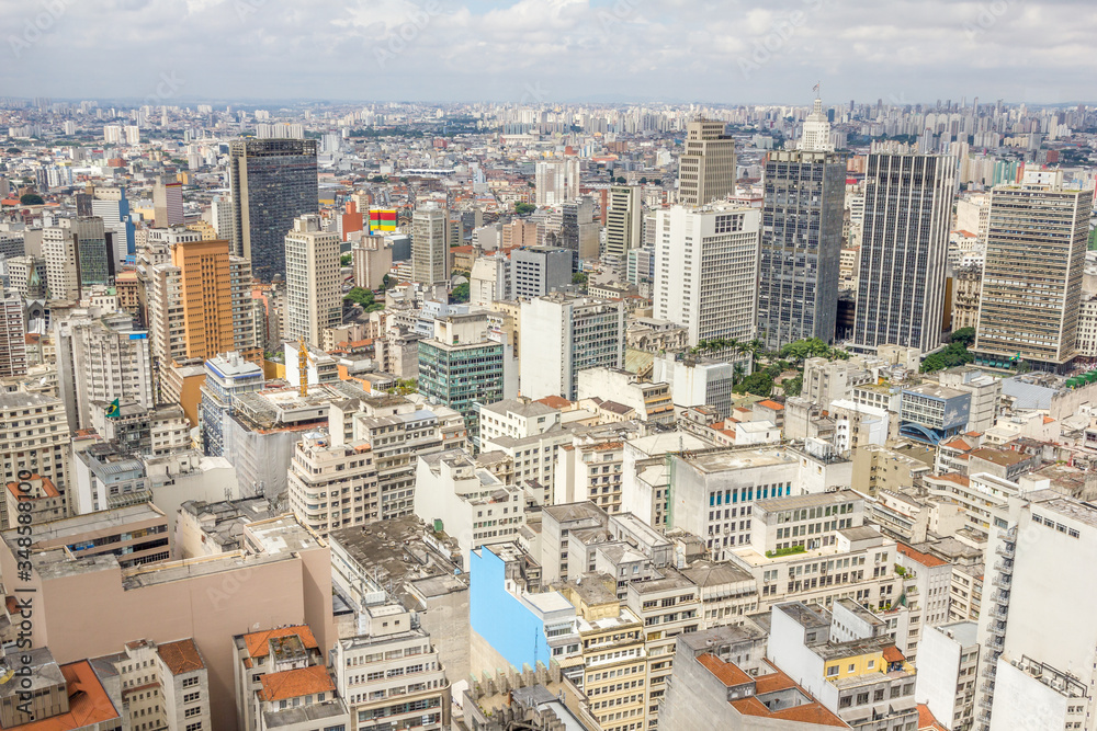 Wall mural The city of Sao Paulo, Brazil