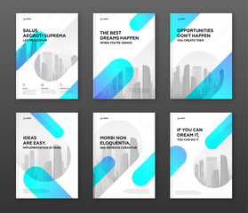 Corporate brochure cover design template for business. Good for annual report, magazine cover, poster, company profile cover