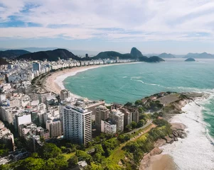Keuken foto achterwand Copacabana, Rio de Janeiro, Brazilië Aerial view of Copacabana beach in Rio de Janeiro, Brazil