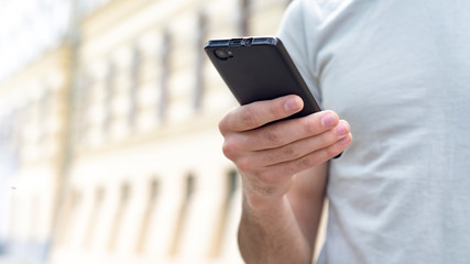 businessman using mobile phone