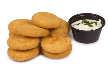 A fresh hot Arepa popular in Colombia and Venezuela