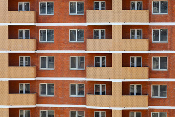 Unfinished high-rise apartment building.