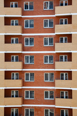 Fototapeta premium Unfinished high-rise apartment building.