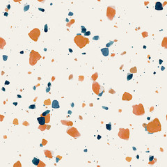 Terrazzo seamless pattern. Modern colorful tile texture. Abstract background.