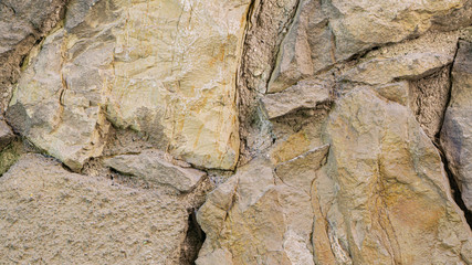 The texture of the old stone wall. Georgia country. Kutaisi city