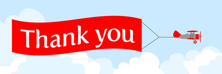thank you card vector illustration, clipart, funny
