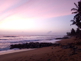 Sunset over the Beach