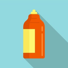 Antiseptic bottle icon. Flat illustration of antiseptic bottle vector icon for web design