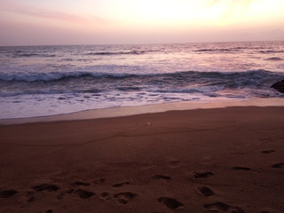 Sunset over the Beach