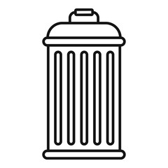 Recycle bin icon. Outline recycle bin vector icon for web design isolated on white background
