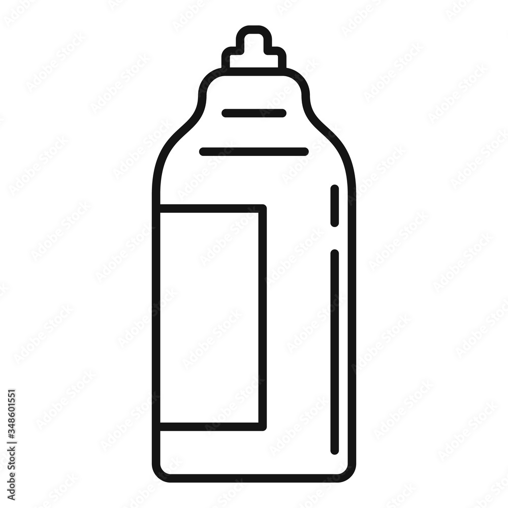 Wall mural antiseptic bottle icon. outline antiseptic bottle vector icon for web design isolated on white backg