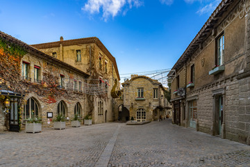Fortified medieval city of Carcassonne in France.