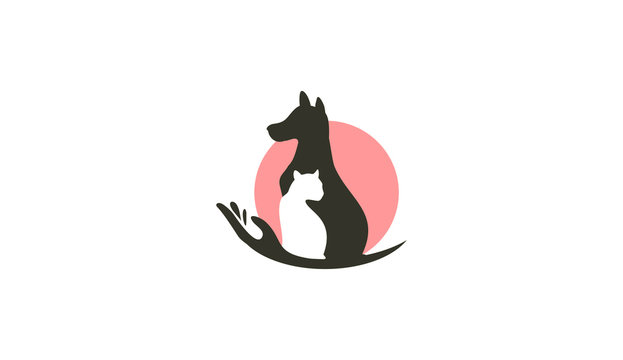 DogCat Pet Shop Vector Logo Template. This logo could be use 
as logo of pet shop, pet clinic, or others