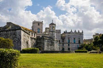 Fototapeta na wymiar View of The Castle of the Royal Force (Castillo de la Real Fuerza), Havana, Cuba
