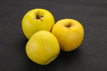 Yellow ripe apples