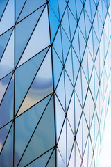 Metal wall of triangles