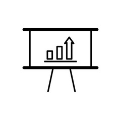 Presentation Board Icon Design Vector Template