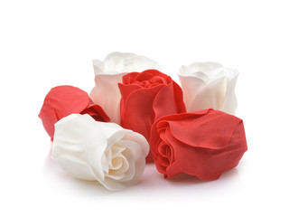 Rose flowers made of soap